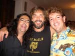 David backstage with Jorge and Marco of the Cabo Wabo Cantina